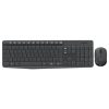kit teclado y mouse logitech mk235 inalámbrico usb color negro