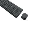 kit teclado y mouse logitech mk235 inalámbrico usb color negro