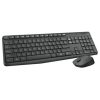 kit teclado y mouse logitech mk235 inalámbrico usb color negro