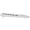 teclado inalámbrico logitech wave keys alcance 10 m color blanco