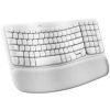 teclado inalámbrico logitech wave keys alcance 10 m color blanco