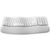 teclado inalámbrico logitech wave keys alcance 10 m color blanco