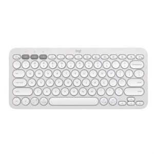 teclado bluetooth logitech pebble keys 2 k380s emparejamiento multidispositivo inalámbrico color blanco
