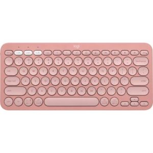 teclado bluetooth logitech pebble keys 2 k380s emparejamiento multidispositivo inalámbrico color rosa