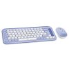teclado y mouse logitech pop icon lila