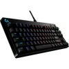 teclado logitech mecánico gaming pro iluminación rgb color negro