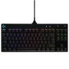 teclado logitech mecánico gaming pro iluminación rgb color negro