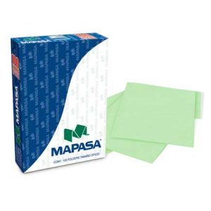 folders mapasa verde oficio