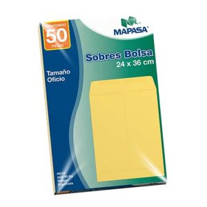 sobre bolsa mapasa oficio ante 60kg 10 bolsas c/50