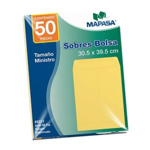 sobre bolsa mapasa ministro 80kg 10 sobres c/50