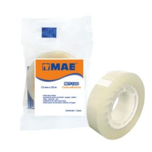 cinta adhesiva mae mct 1233 12mmx33m transparente