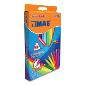 colores mae cmt 36l triangulares largos caja c/36 pzas
