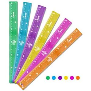 regla metÁlica flexible mae 30 cms varios colores