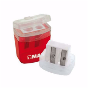 sacapuntas mae spd 2g doble depósito con tapa caja c/24 pzas