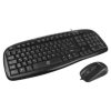 teclado y mouse easy line alámbrico balance usb color negro