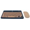 kit teclado y mouse perfect choice compacto bluetooth 2 en 1 genova azul