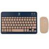 kit teclado y mouse perfect choice compacto bluetooth 2 en 1 genova azul