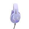 diadema vortred axolotl gamer alámbrica rgb 3.5mm color morado