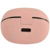 audífonos inalámbricos perfect choice tws mini tiny beats con indicador de carga color rosa