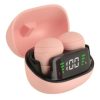 audífonos inalámbricos perfect choice tws mini tiny beats con indicador de carga color rosa