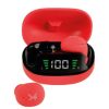 audífonos inalámbricos perfect choice tws mini tiny beats con indicador de carga color rojo