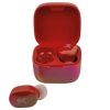 audífonos inalámbricos perfect choice tws brillantes alcance de 10m bluetooth rojo