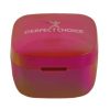 audífonos inalámbricos perfect choice tws brillantes alcance de 10m bluetooth rojo