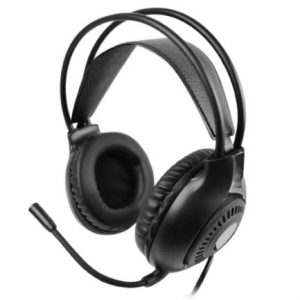 diadema alámbrica perfect choice stream pro cable 1.8m micrófono omnidireccional 3.5mm color negro