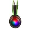 diadema gamer perfect choice transparente rgb helumo anc 1.8m alámbrico 3.5mm pvc
