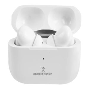 audifonos perfect choice tws enc carga inalambrica nesh blanco