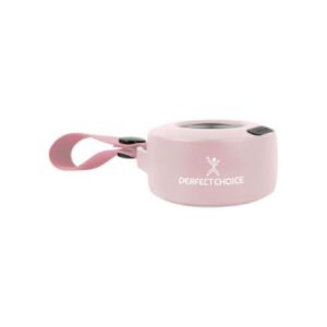 bocina perfect choice handy portátil inalámbrica batería recargable luz rgb color rosa