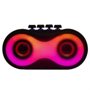bocina perfect choice owty led rgb con teclas mecánicas color negro