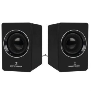 bocina para computadora mosso perfect choice sonido estéreo 2.0 conector usb negro