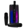 bocina inalambrica perfect choice rgb con 2 microfonos inalambricos cosmo