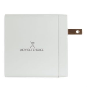 cargador de pared perfect choice 65w usb c para laptop/tablet/smartphone