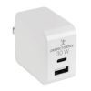adaptador de corriente perfect choice 30w carga rápida puertos usb c+a blanco