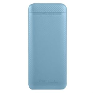 power bank perfect choice carga rápida 22.5w con cable tipo c bolt azul