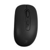 kit perfect choice mouse inalámbrico ergonómico 1600 dpi y mousepad bonet color negro