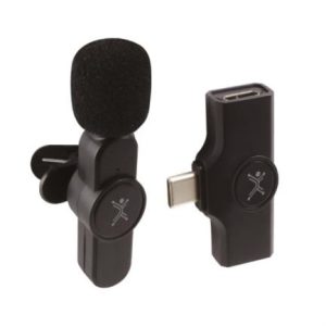 micrófono perfect choice fidelity inalámbrico para streaming usb color negro