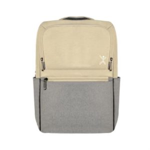 mochila para laptop 15.6" sunset taupe con gris.