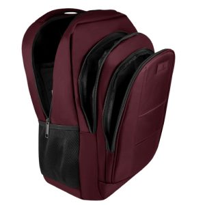 mochila perfect choice para laptop 15 6 17" comfort burgundy
