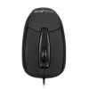 mouse easy line Óptico alámbrico usb 1000dpi color negro