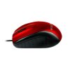 mouse easy line Óptico alámbrico usb 1200dpi color rojo