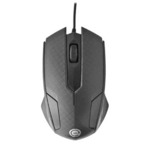 mouse easy line Óptico alámbrico usb 1200dpi color negro