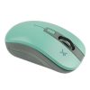 mouse inalámbrico perfect choice essential ajustable 800 1200 1600dpi color turquesa