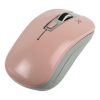 mouse inalámbrico perfect choice essential ajustable 800 1200 1600dpi color rosa
