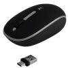 mouse inalámbrico perfect choice whisper 2.4 ghz conector dual usb c/a alcance 10m color negro