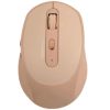 mouse perfect choice clix inalámbrico batería recargable 6 botones hasta 1600 dpi color caqui