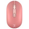 mouse recargable perfect choice 2.4ghz+bt clic silencioso colori rosa