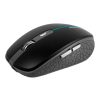 mouse inalámbrico ergonómico perfect choice iluminación rgb orion 3200 dpi negro/gris